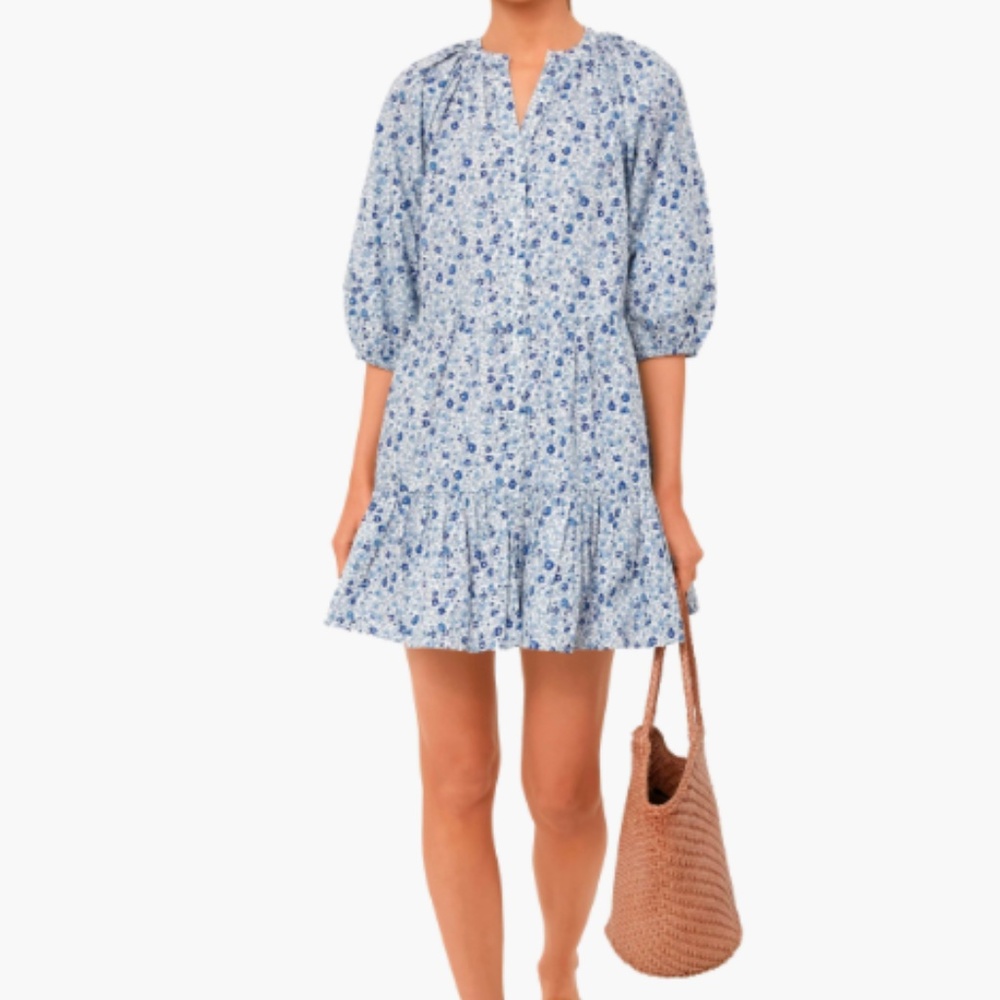 Apiece Apart Sweet Blue Mini Mitte Dress